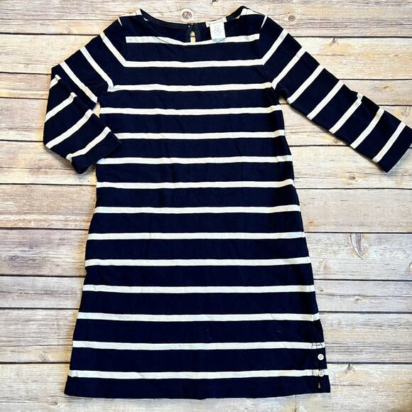 Crewcuts Navy Stripe Long Sleeve Maxi Dress - Picture 2 of 7